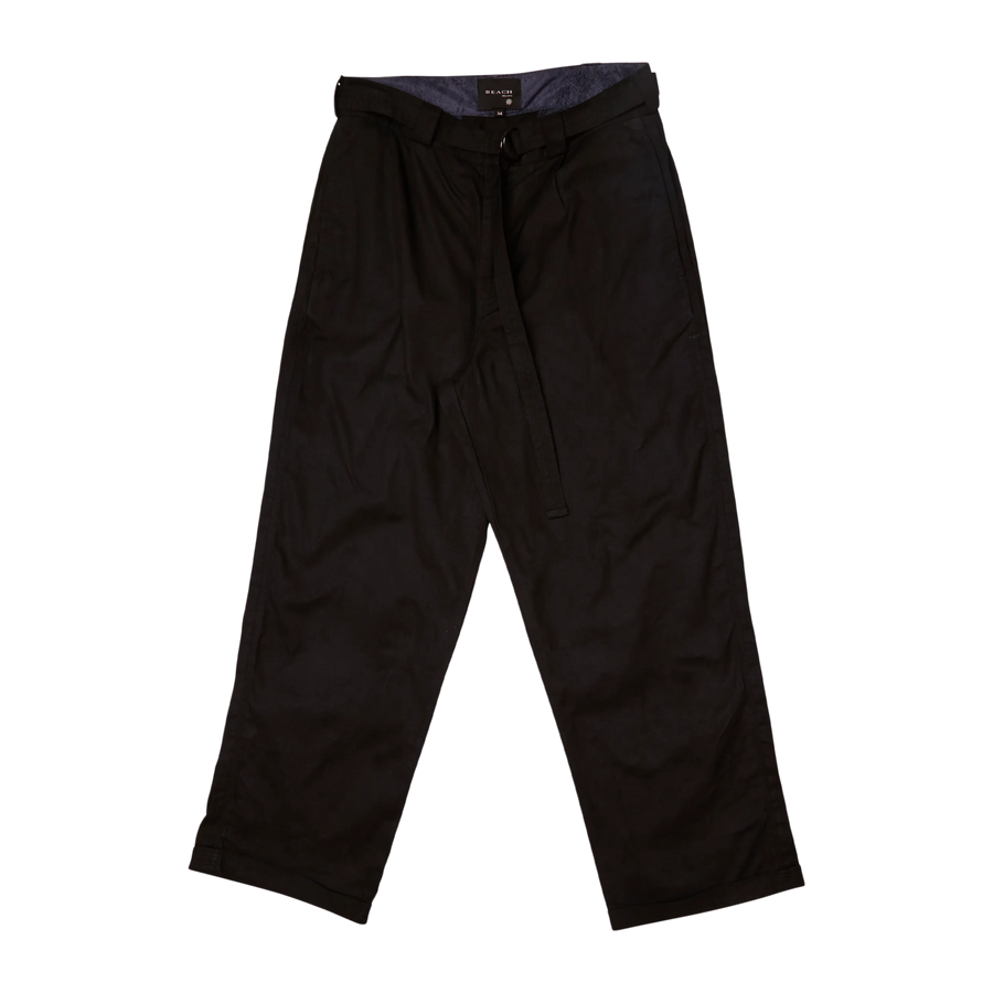 Beach Brains Pleated Work Pant Black