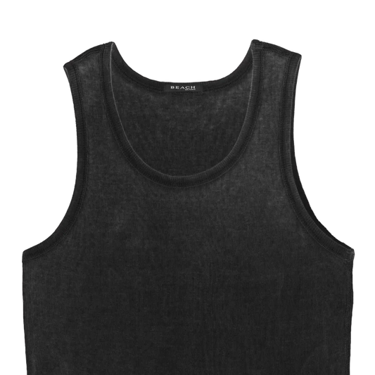 Beach Brains Slip Tank Vintage Black