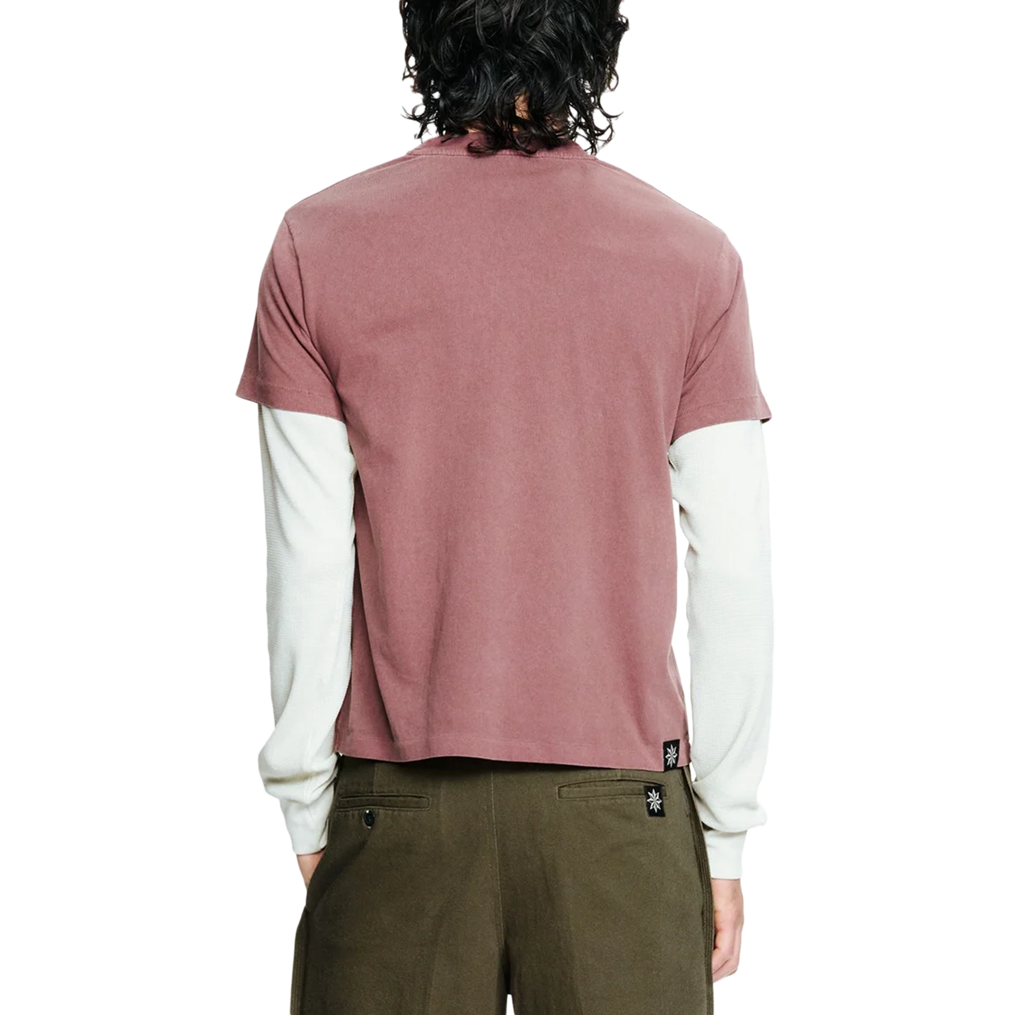 Beach Brains Tide Double T-Shirt Plum/Bone