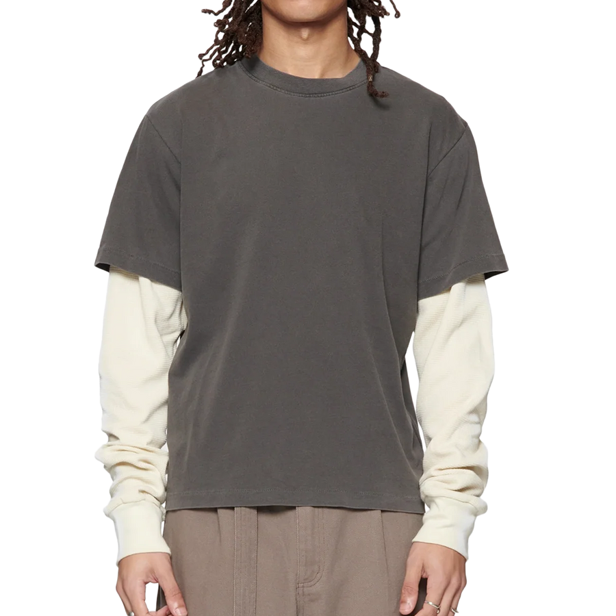 Beach Brains Tide Double T-shirt Charcoal/Bone