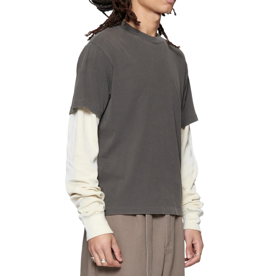 Beach Brains Tide Double T-shirt Charcoal/Bone