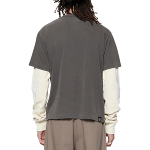 Beach Brains Tide Double T-shirt Charcoal/Bone