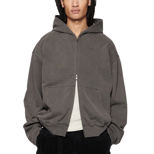 Beach Brains Tour Zip Hood Charcoal
