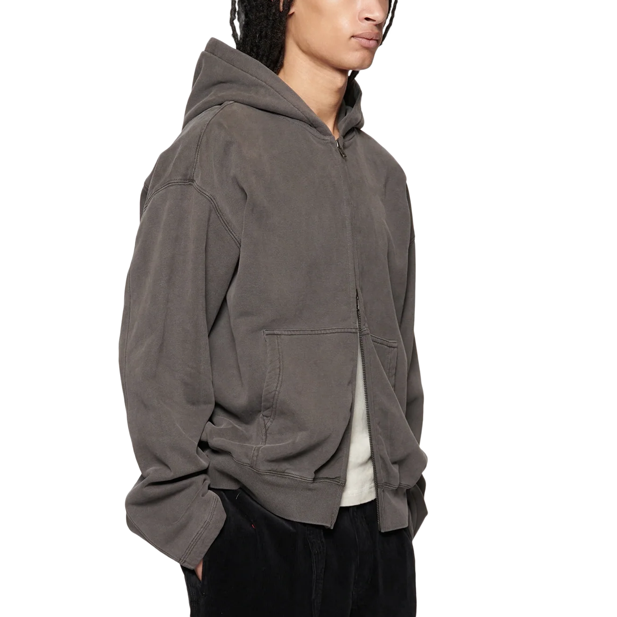 Beach Brains Tour Zip Hood Charcoal
