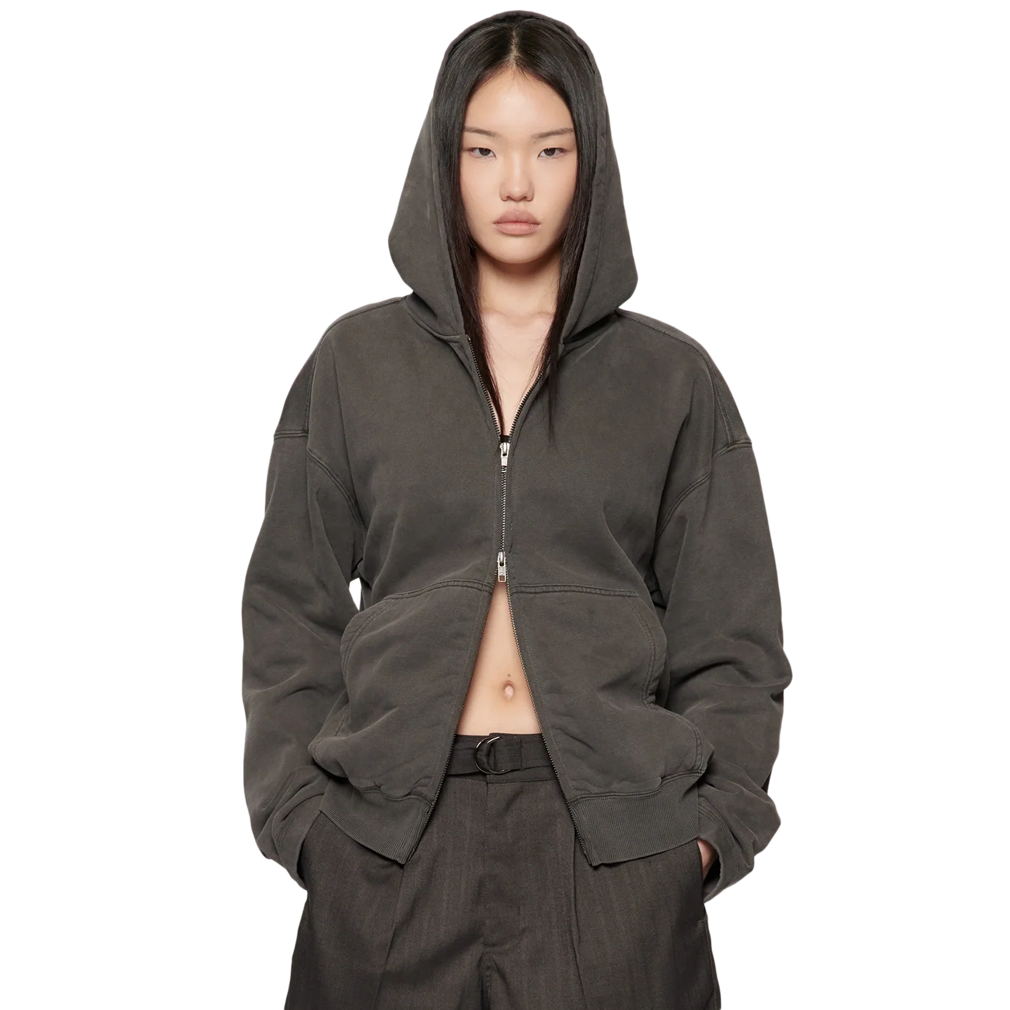 Beach Brains Tour Zip Hood Charcoal