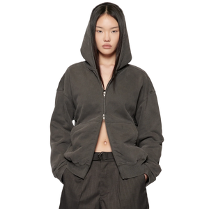 Beach Brains Tour Zip Hood Charcoal
