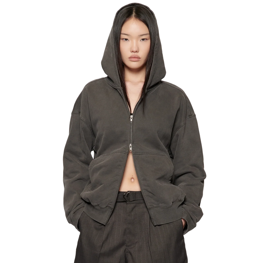 Beach Brains Tour Zip Hood Charcoal