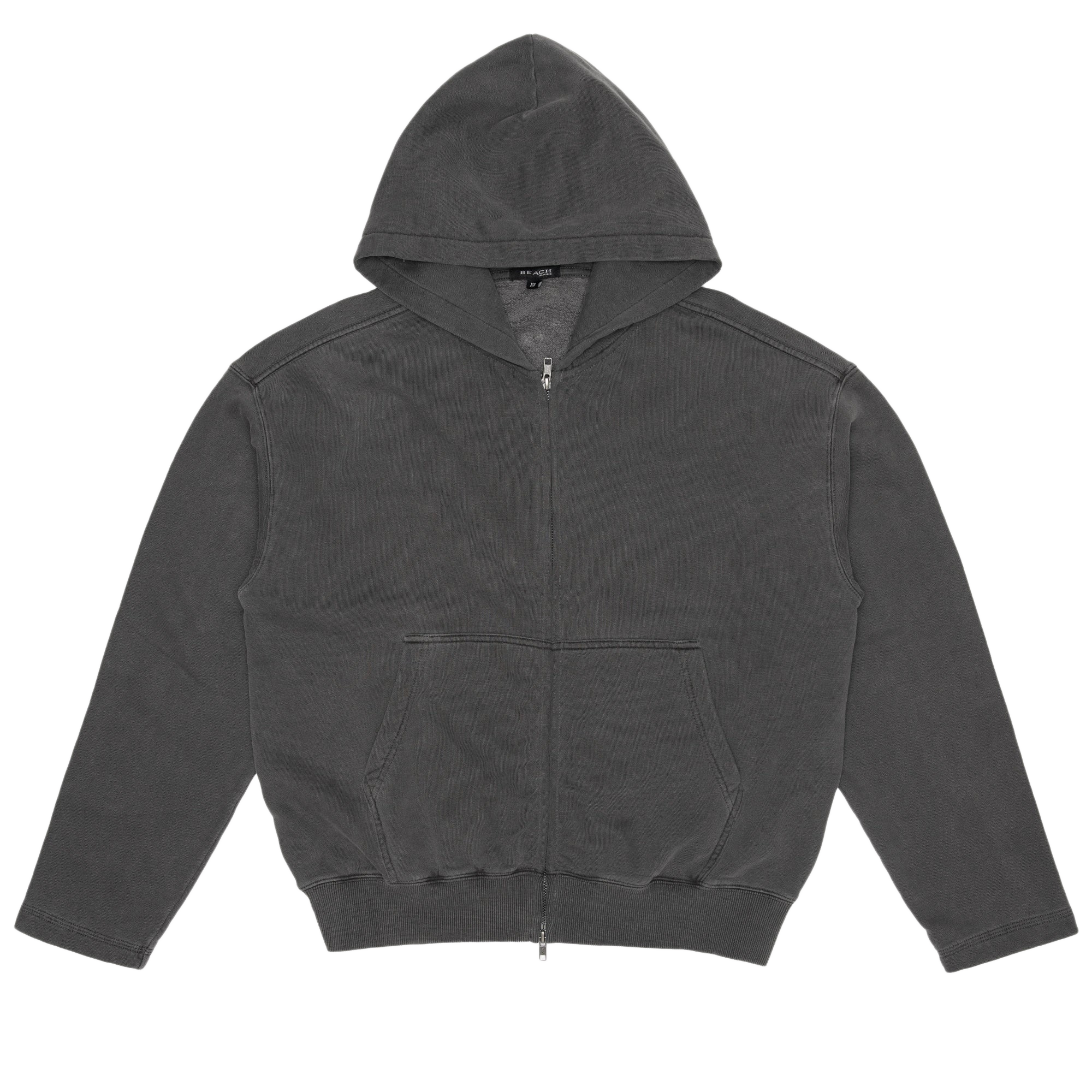 Beach Brains Tour Zip Hood Charcoal