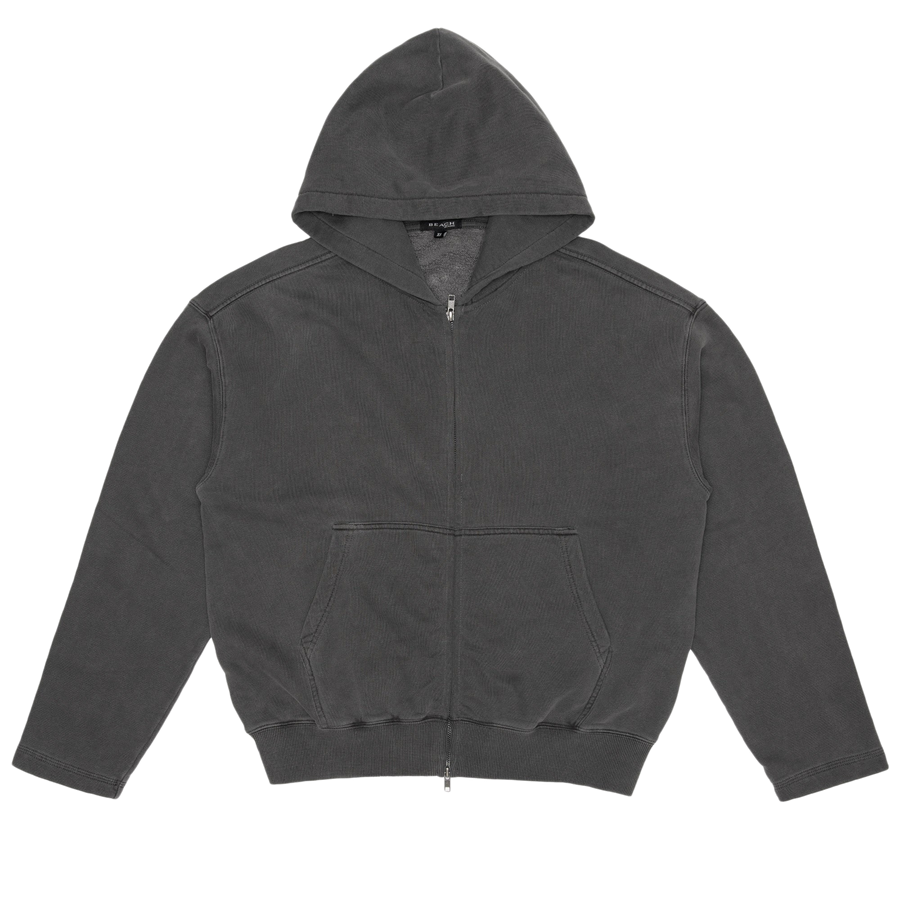Beach Brains Tour Zip Hood Charcoal