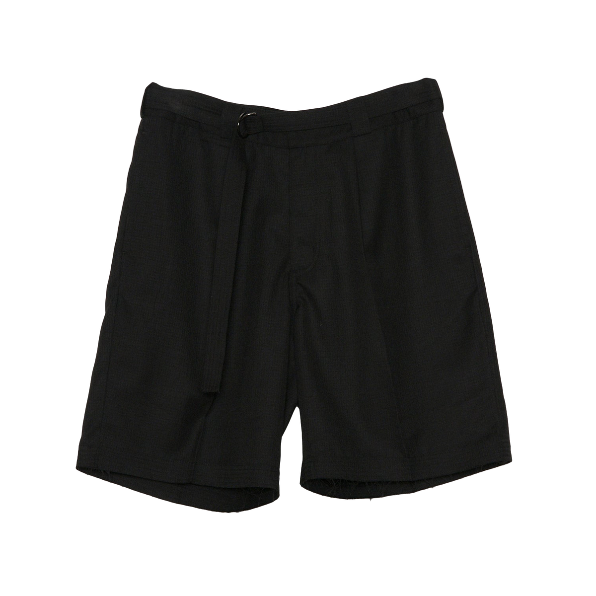 Beach Brains Cut Short Black Plaid