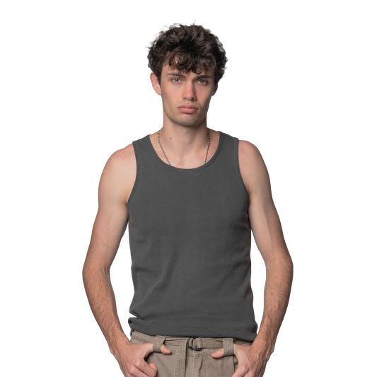 Beach Brains Slip Tank Charcoal
