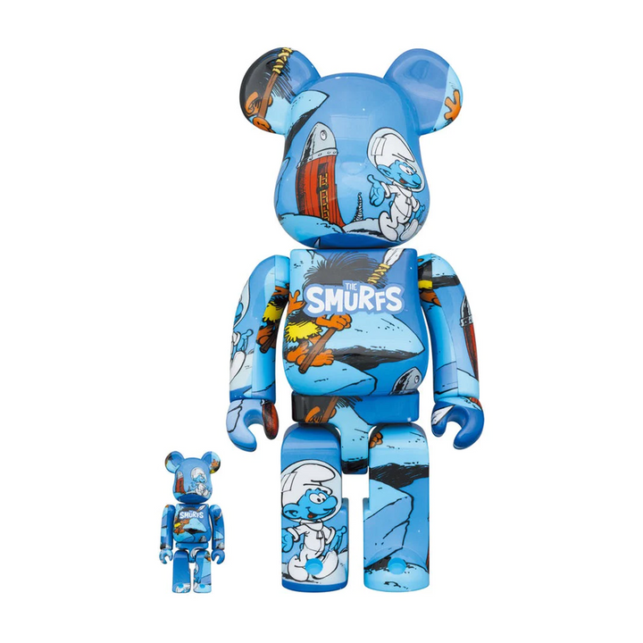 Medicom Toy Be@rbrick | The Astro Smurf | 400% & 100% Set | MBBASTROSMURF400