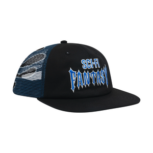 Sci-Fi Fantasy Biker Logo Hat Black