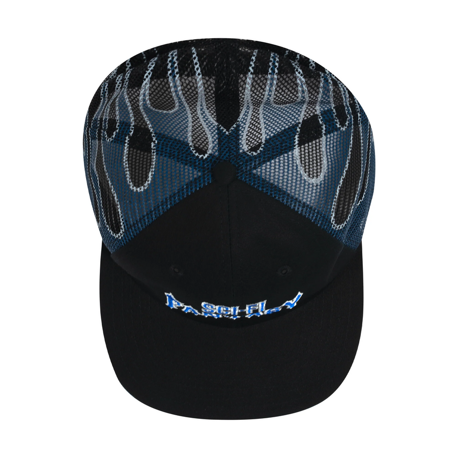 Sci-Fi Fantasy Biker Logo Hat Black