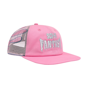 Sci-Fi Fantasy Biker Logo Hat Pink