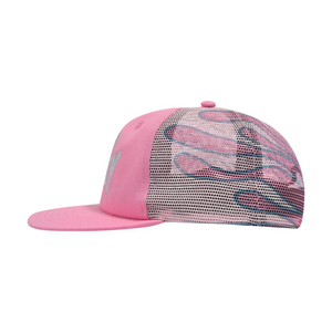 Sci-Fi Fantasy Biker Logo Hat Pink