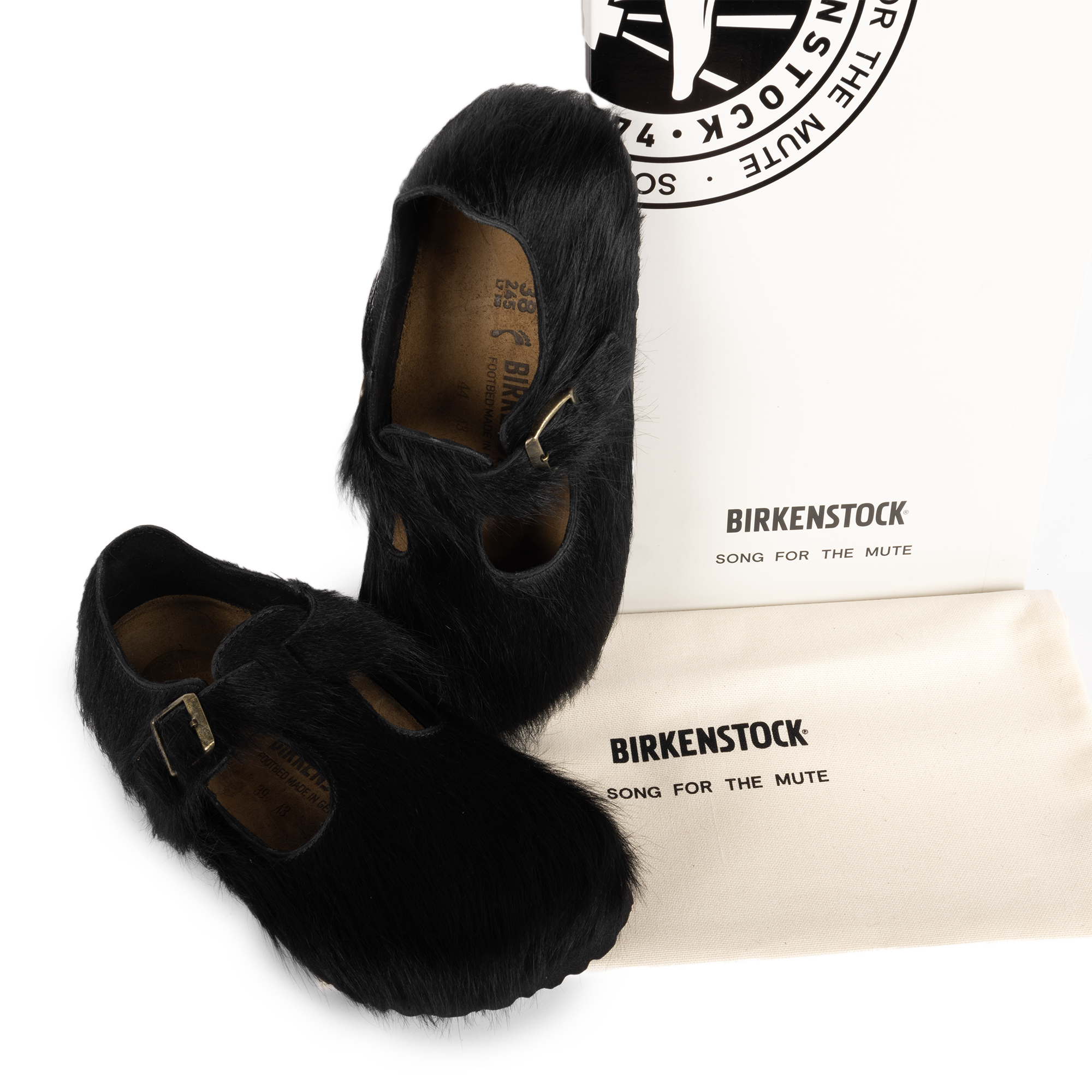 Birkenstock x Song For The Mute Women's Paris The Rebel Fur Black