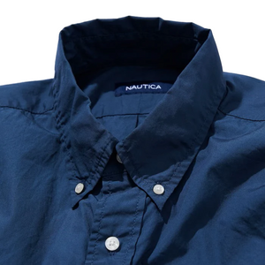 Nautica Japan Bleached Bload L/S Shirt Navy