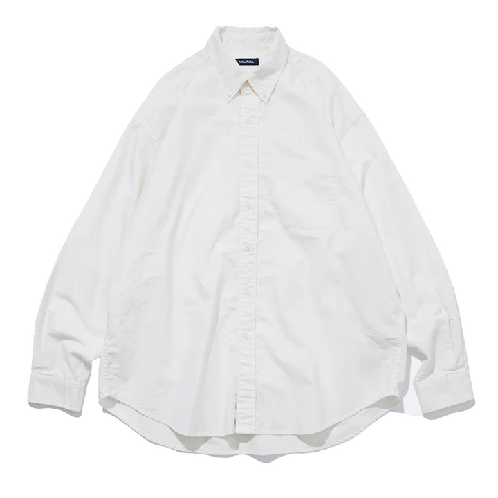 Nautica Japan Bleached Oxford L/S Shirt Cream