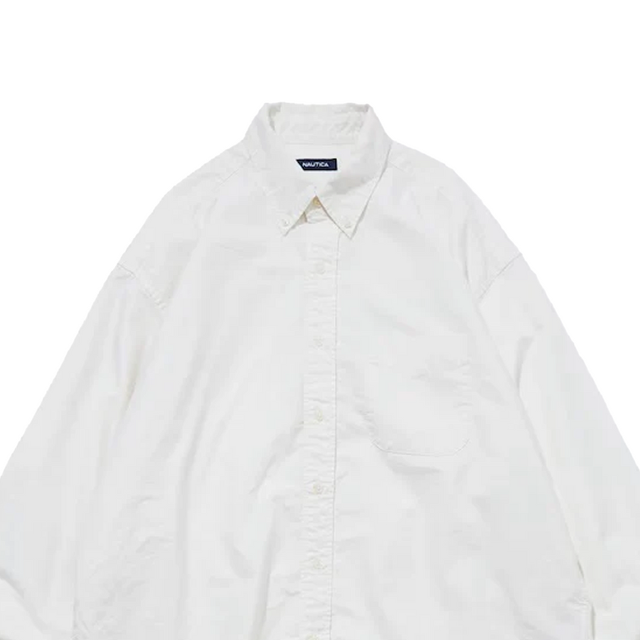 Nautica Japan Bleached Oxford L/S Shirt Cream