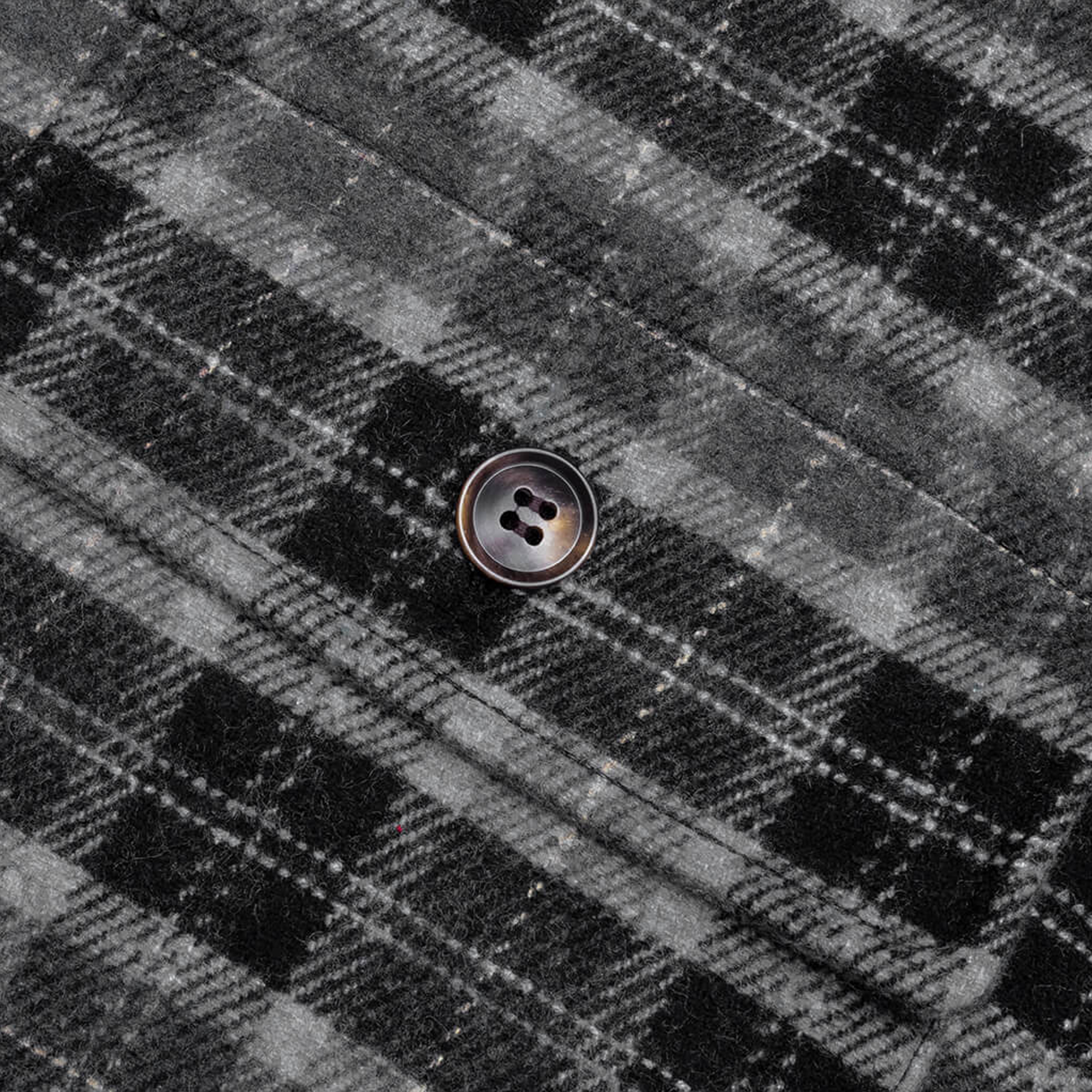 Born x Raised Embr. Flannel Shirt Jacket Grey Black