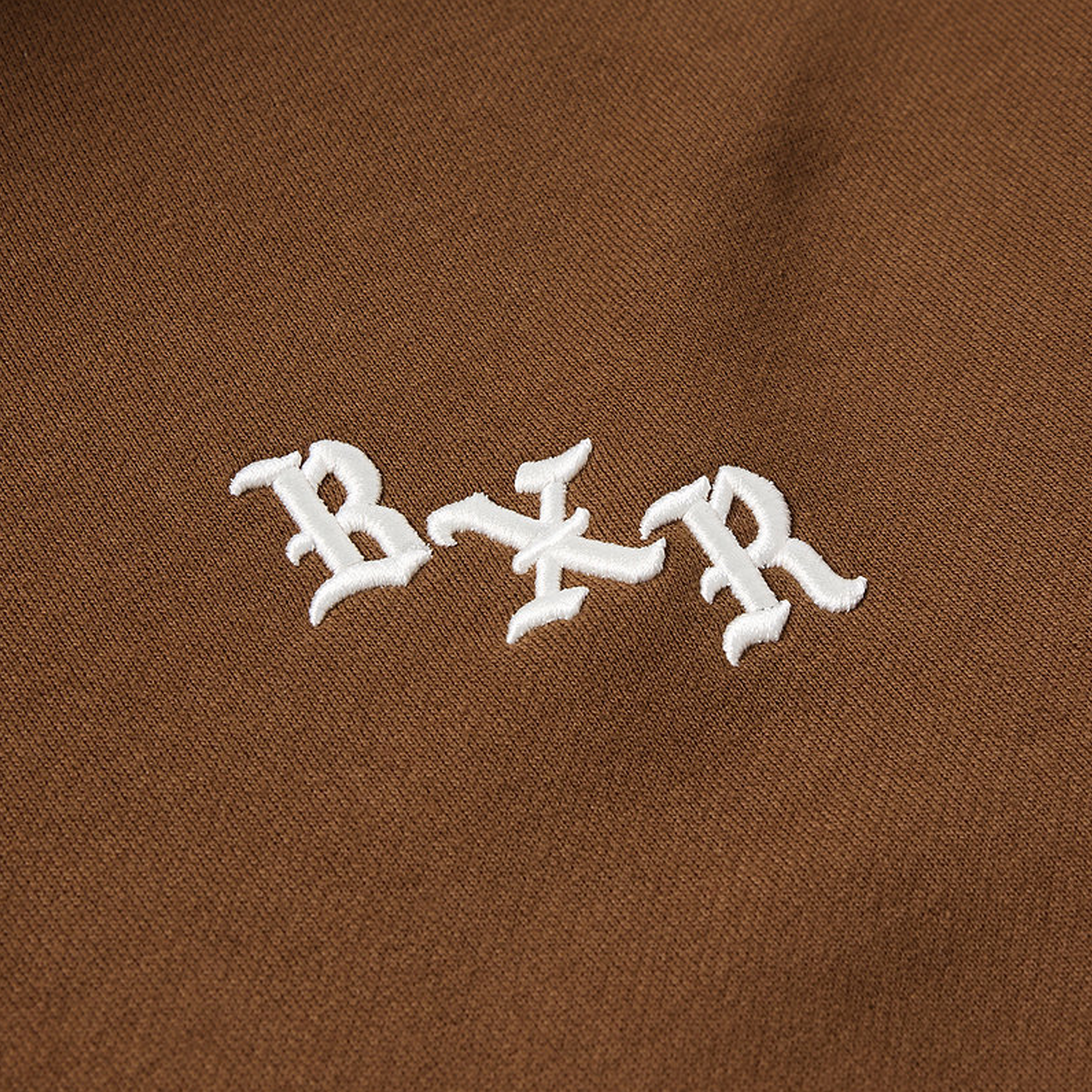 Born x Raised Embroidered Hoodie Walnut Cream