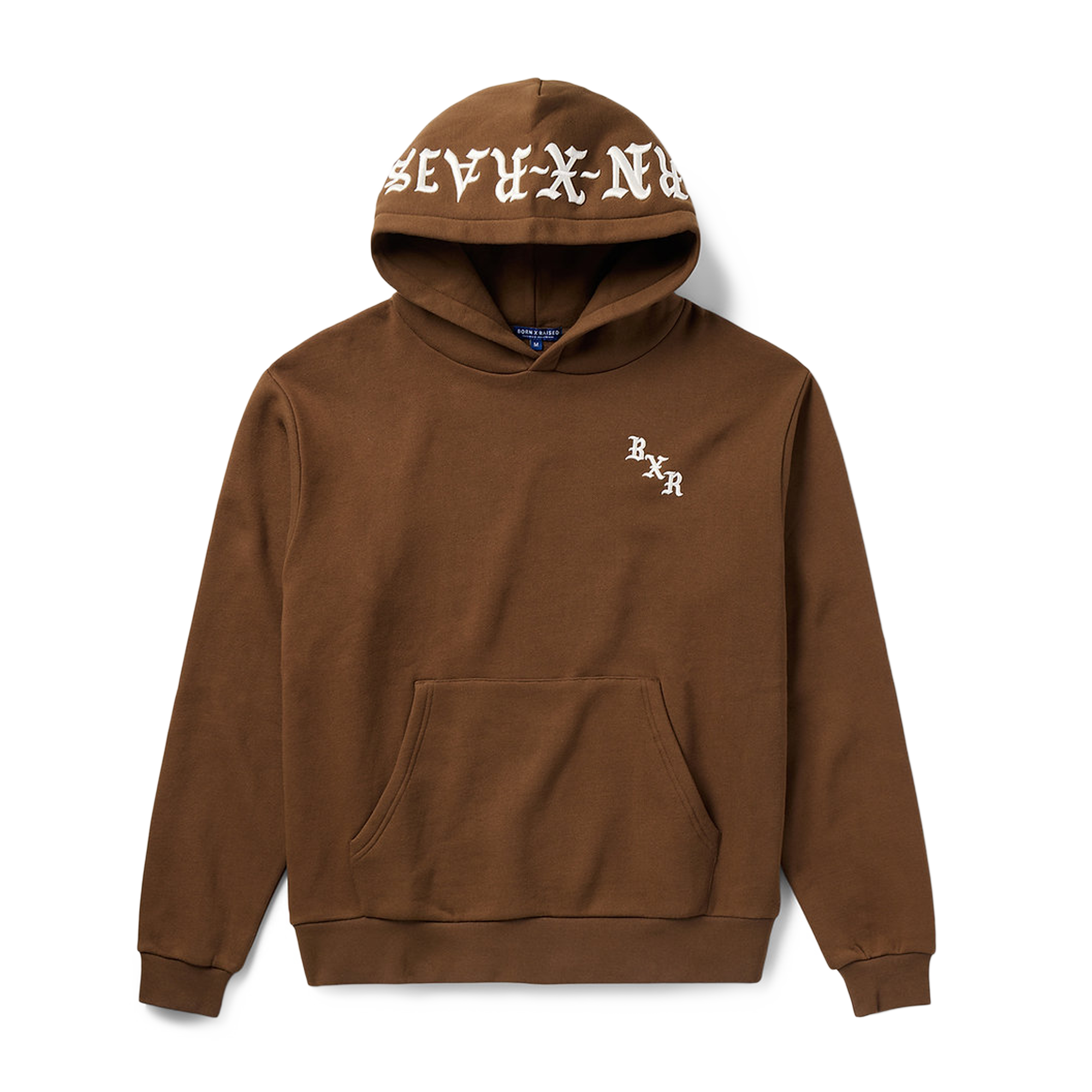 Born x Raised Embroidered Hoodie Walnut Cream