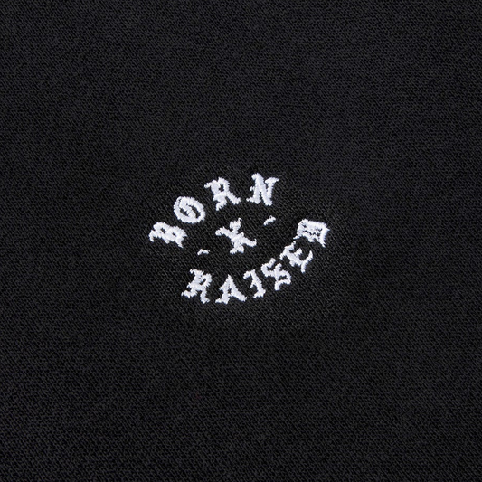 Born x Raised Micro Rocker Crewneck Black