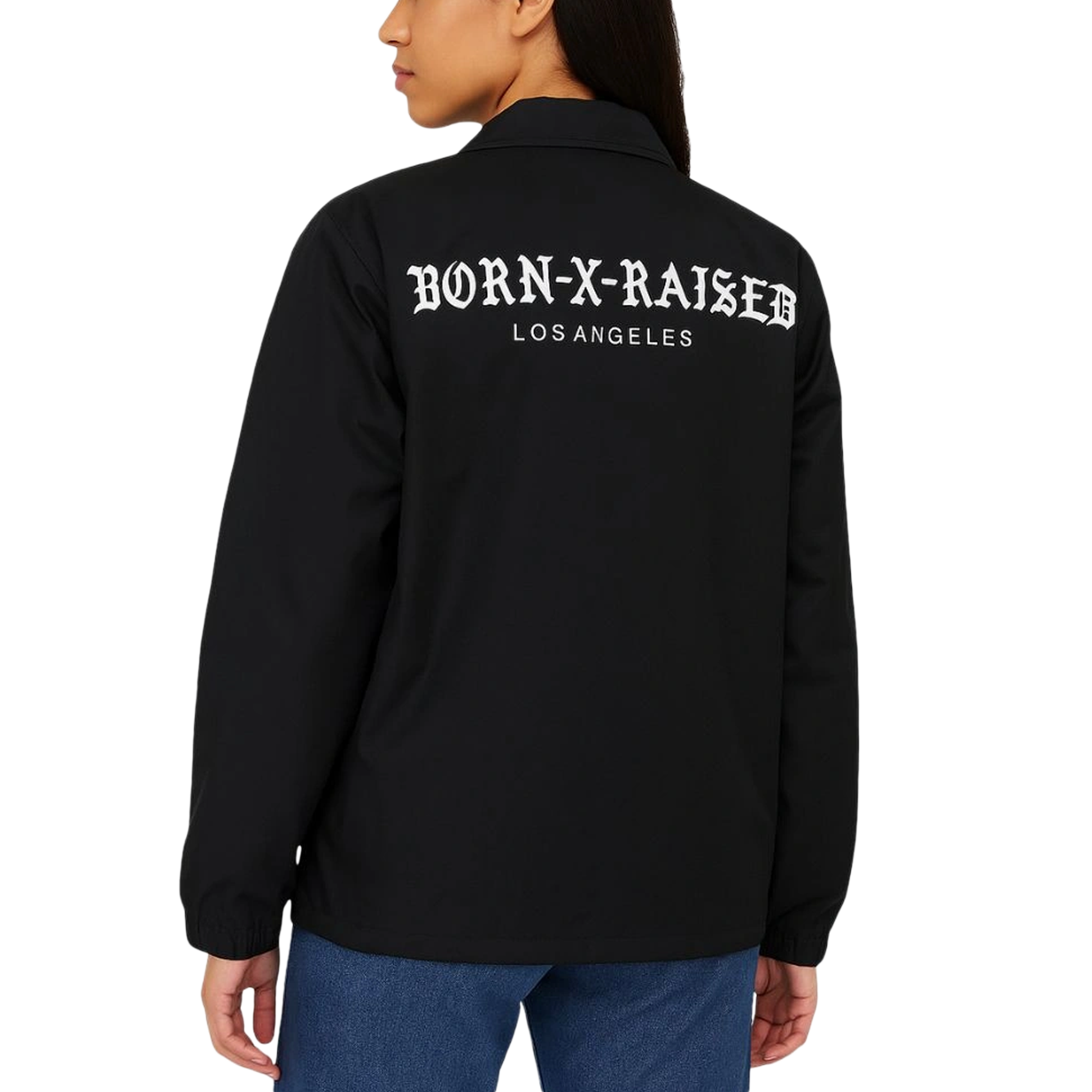 Born x Raised Standard LA Coach Jacket Black