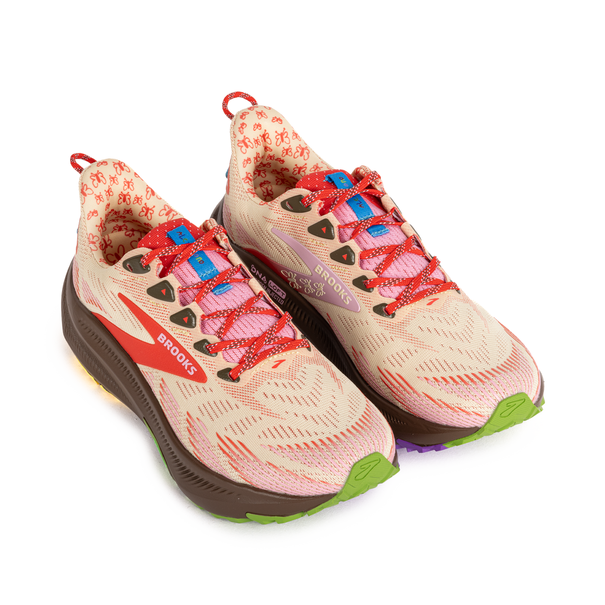 Brooks x Alex Zono Ghost Trail Poppy Red/Potting Soil 100069 1D 681