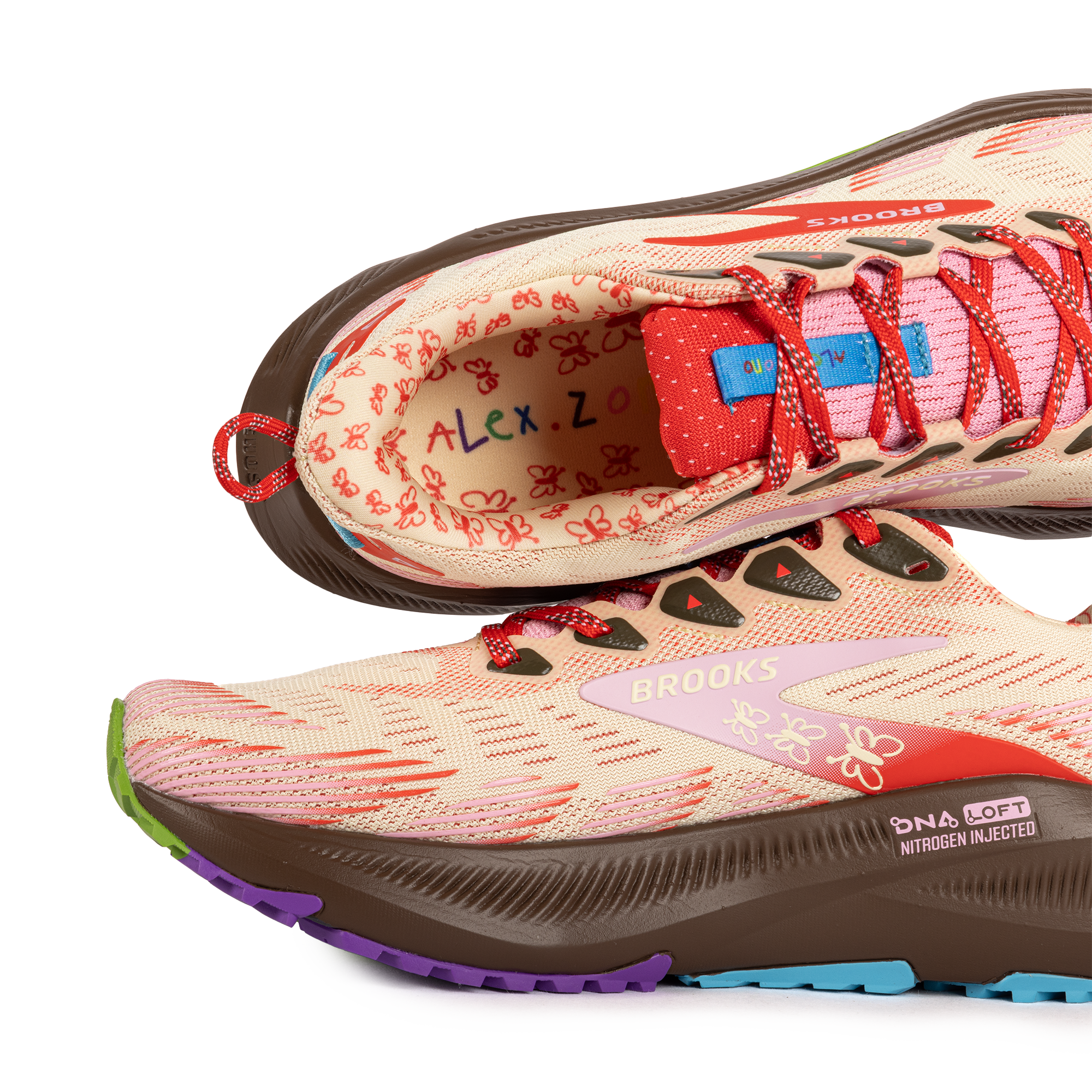 Brooks x Alex Zono Ghost Trail Poppy Red/Potting Soil 100069 1D 681