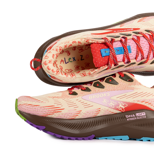 Brooks x Alex Zono Ghost Trail Poppy Red/Potting Soil 100069 1D 681