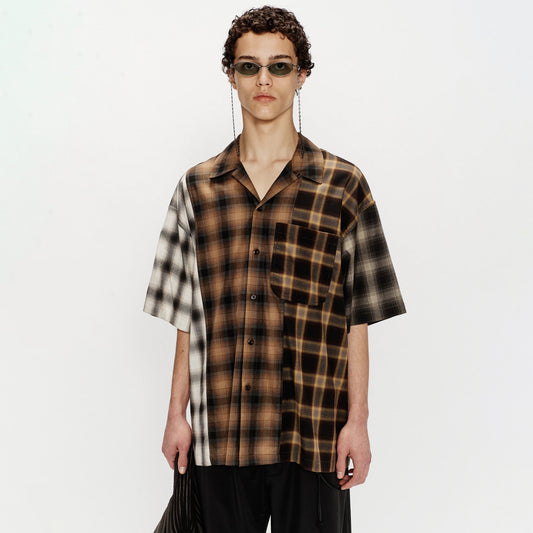 Song For The Mute Button Up Gym Shirt Multi 251_MSH071_OMBRMLT