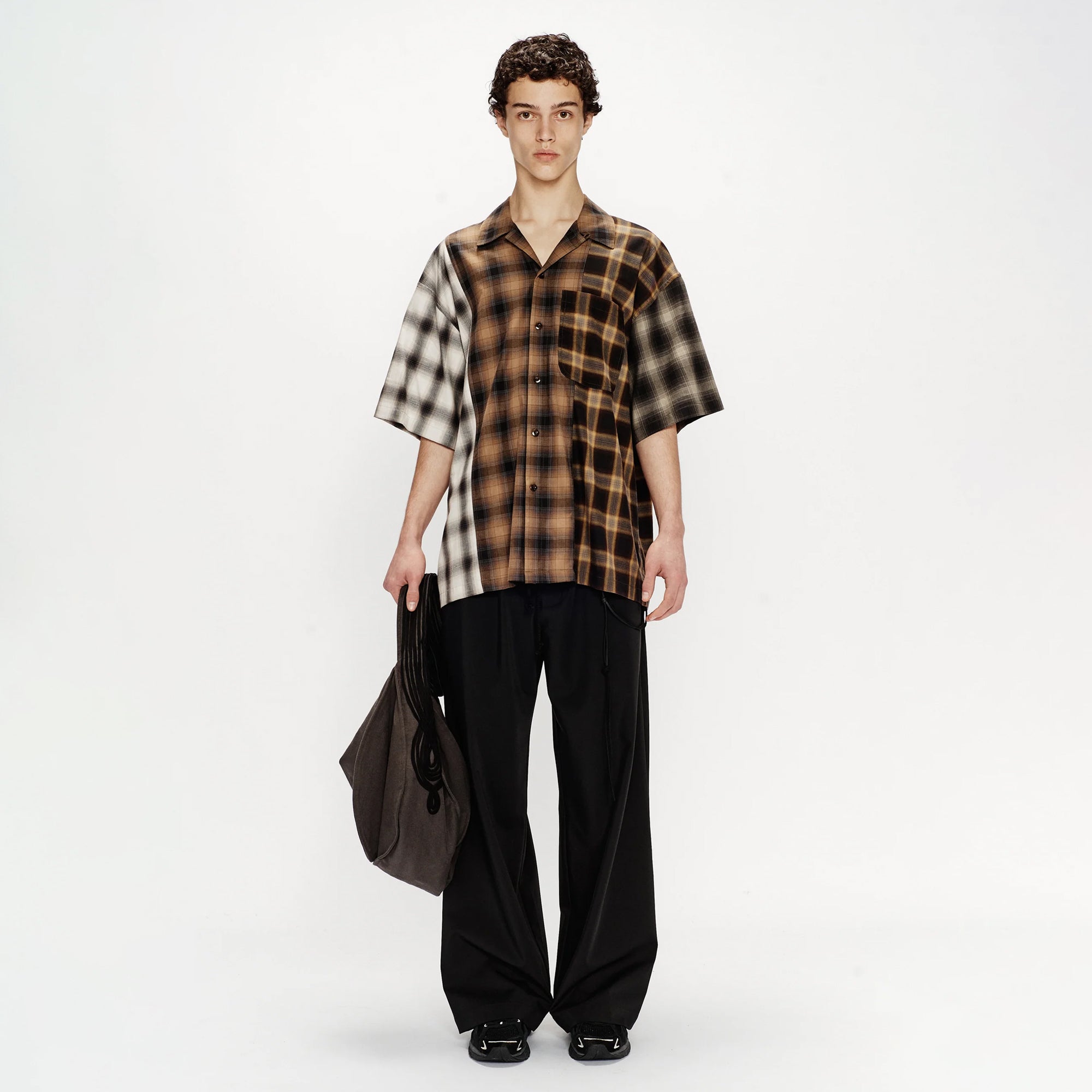 Song For The Mute Button Up Gym Shirt Multi 251_MSH071_OMBRMLT