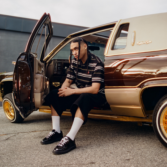 Born x Raised Charlie Brown Polo Shirt Black/Cream