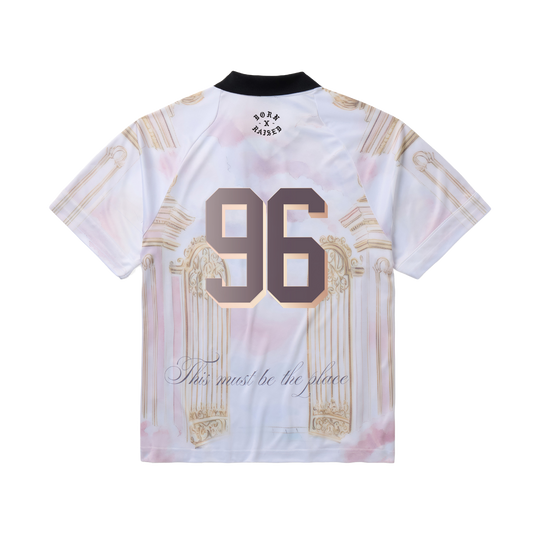Born x Raised Heaven Soccer Jersey Lavender