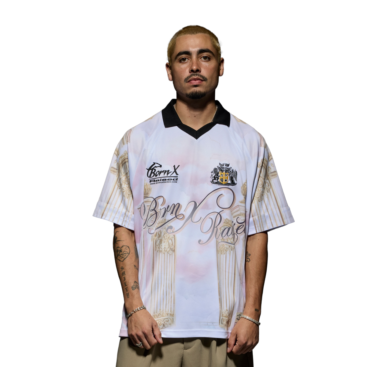 Born x Raised Heaven Soccer Jersey Lavender