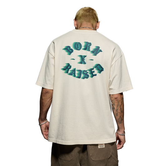 Born x Raised Speed Rocker T-Shirt Cream