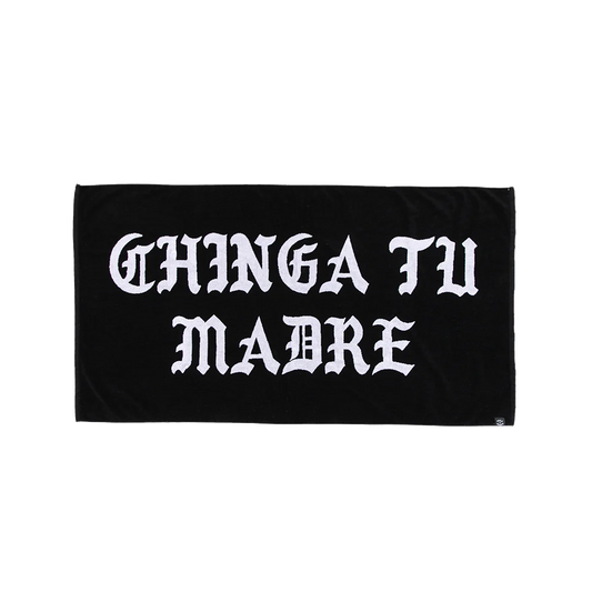Born x Raised Chinga Beach Towel Black