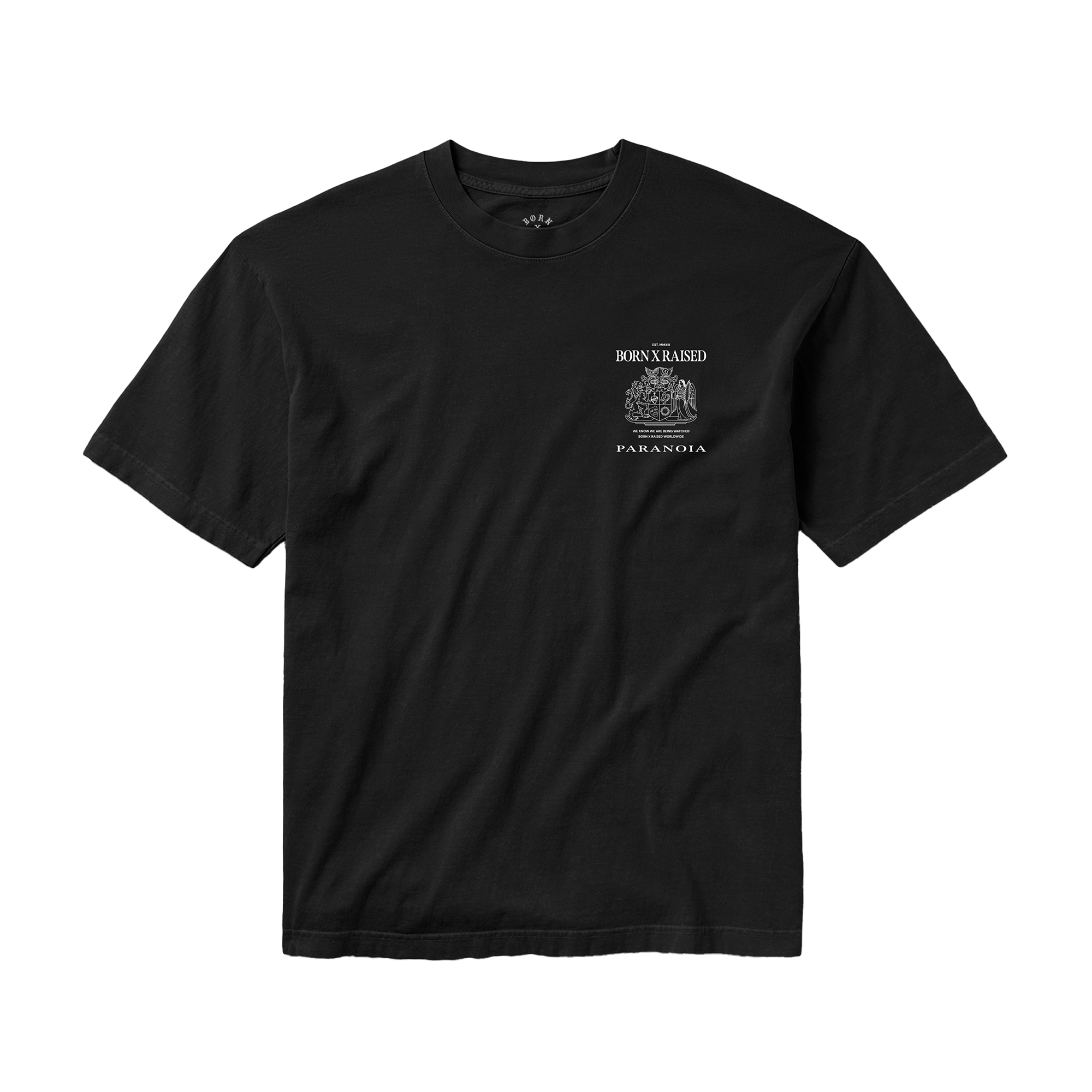 Born x Raised Paranoia Crest T-Shirt Black