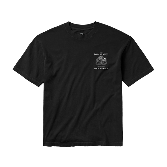 Born x Raised Paranoia Crest T-Shirt Black