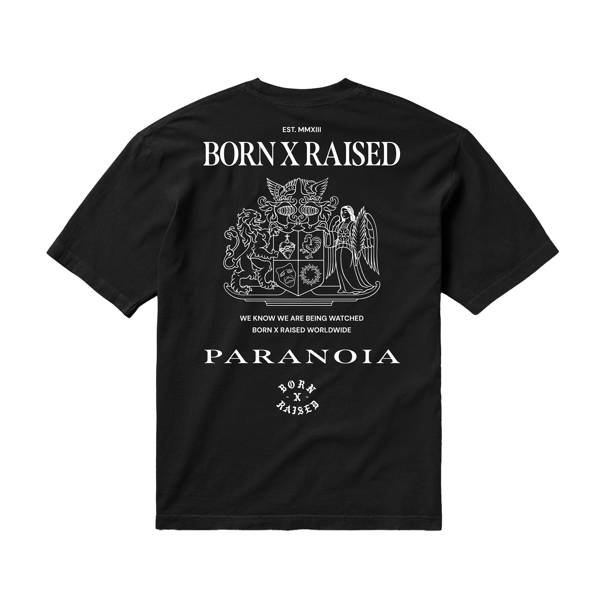 Born x Raised Paranoia Crest T-Shirt Black