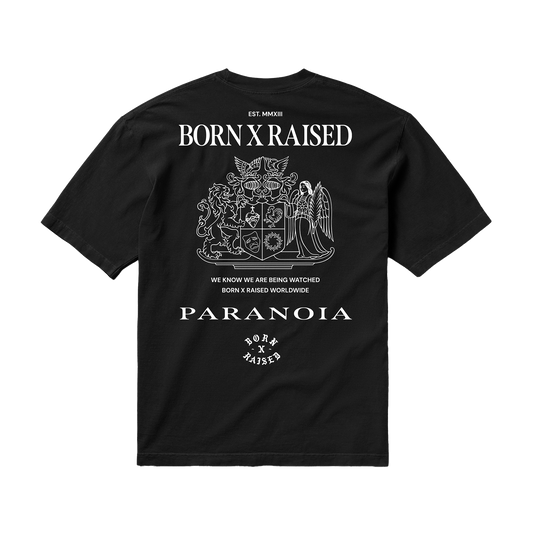 Born x Raised Paranoia Crest T-Shirt Black
