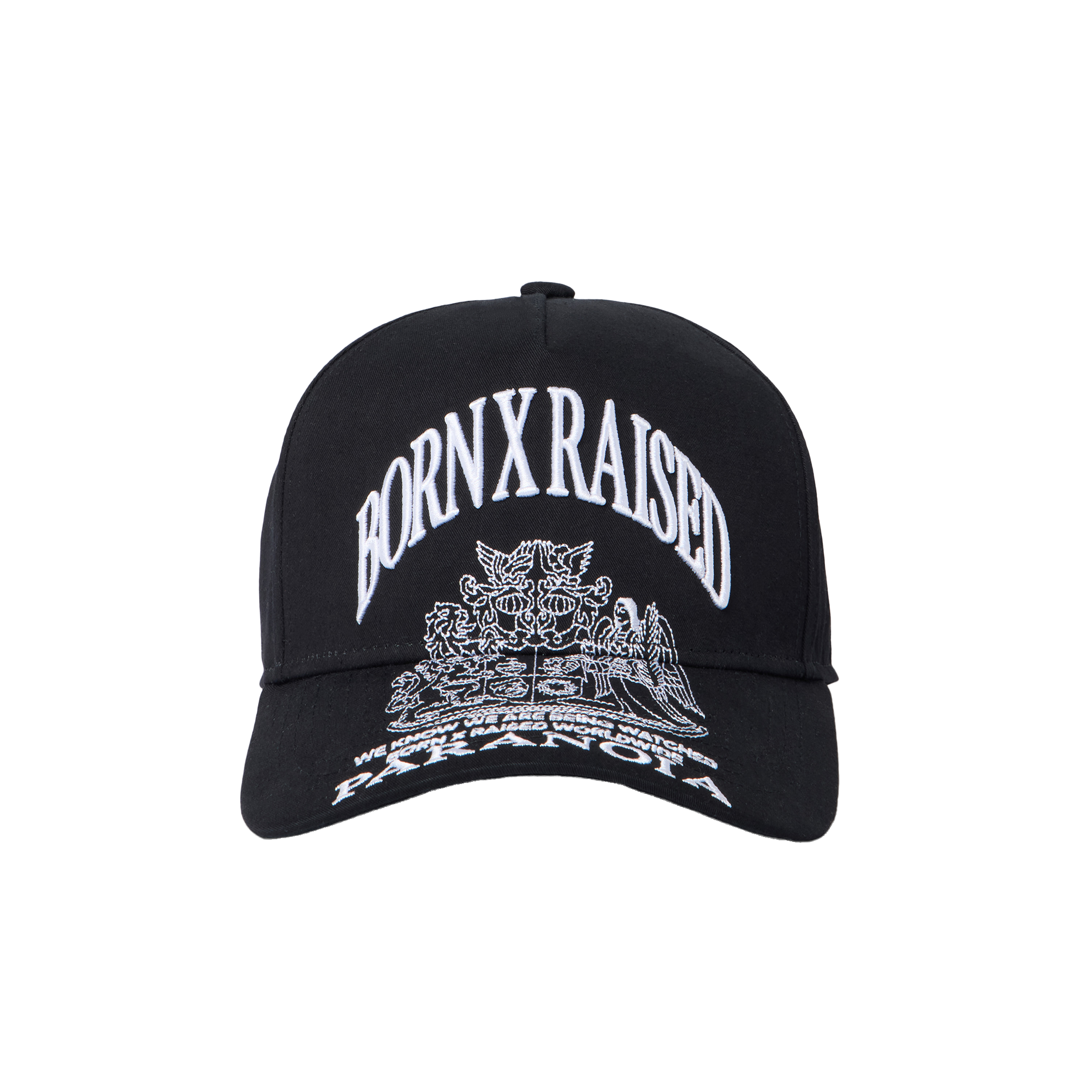 Born x Raised Paranoia Crest Snapback Black
