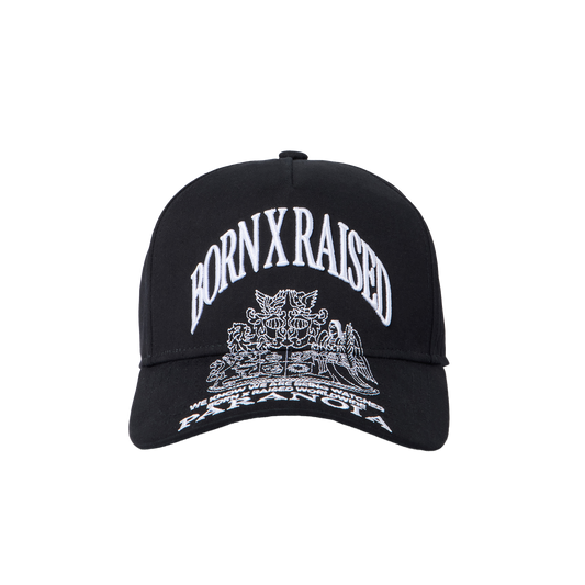Born x Raised Paranoia Crest Snapback Black