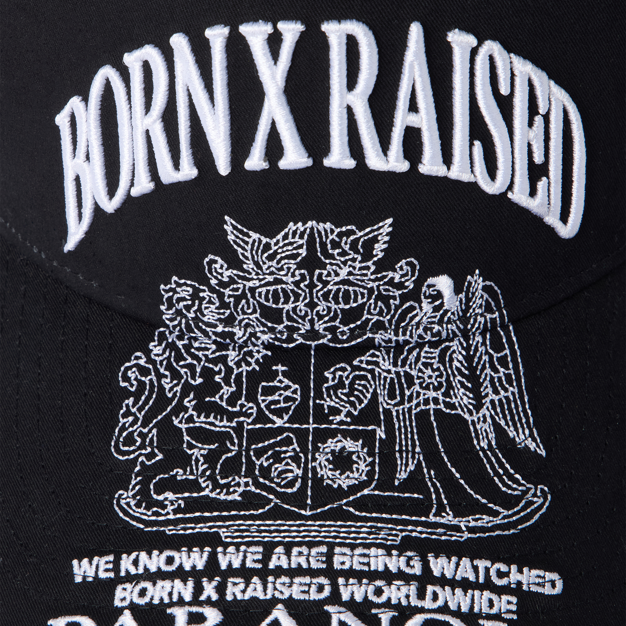 Born x Raised Paranoia Crest Snapback Black
