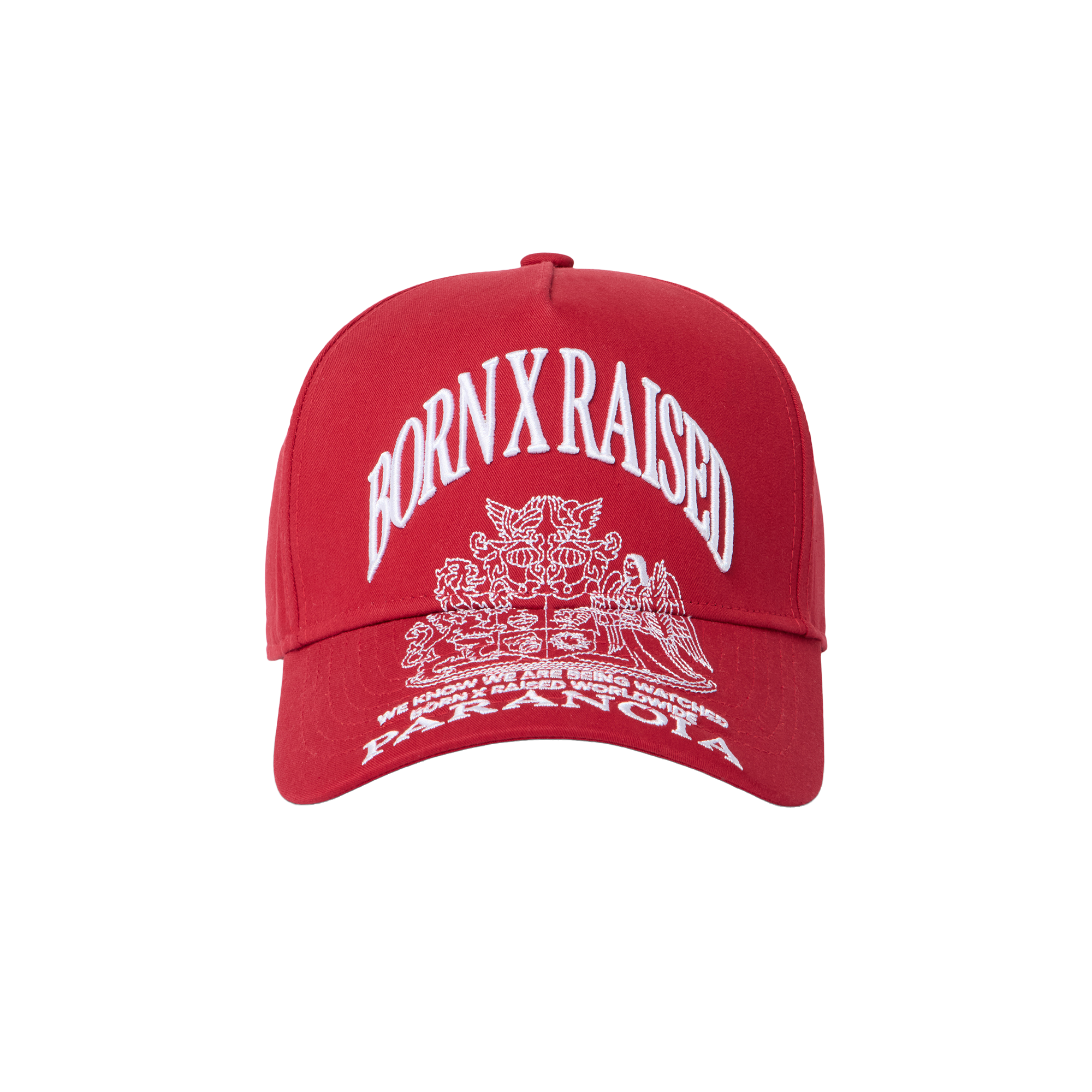 Born x Raised Paranoia Crest Snapback Cardinal