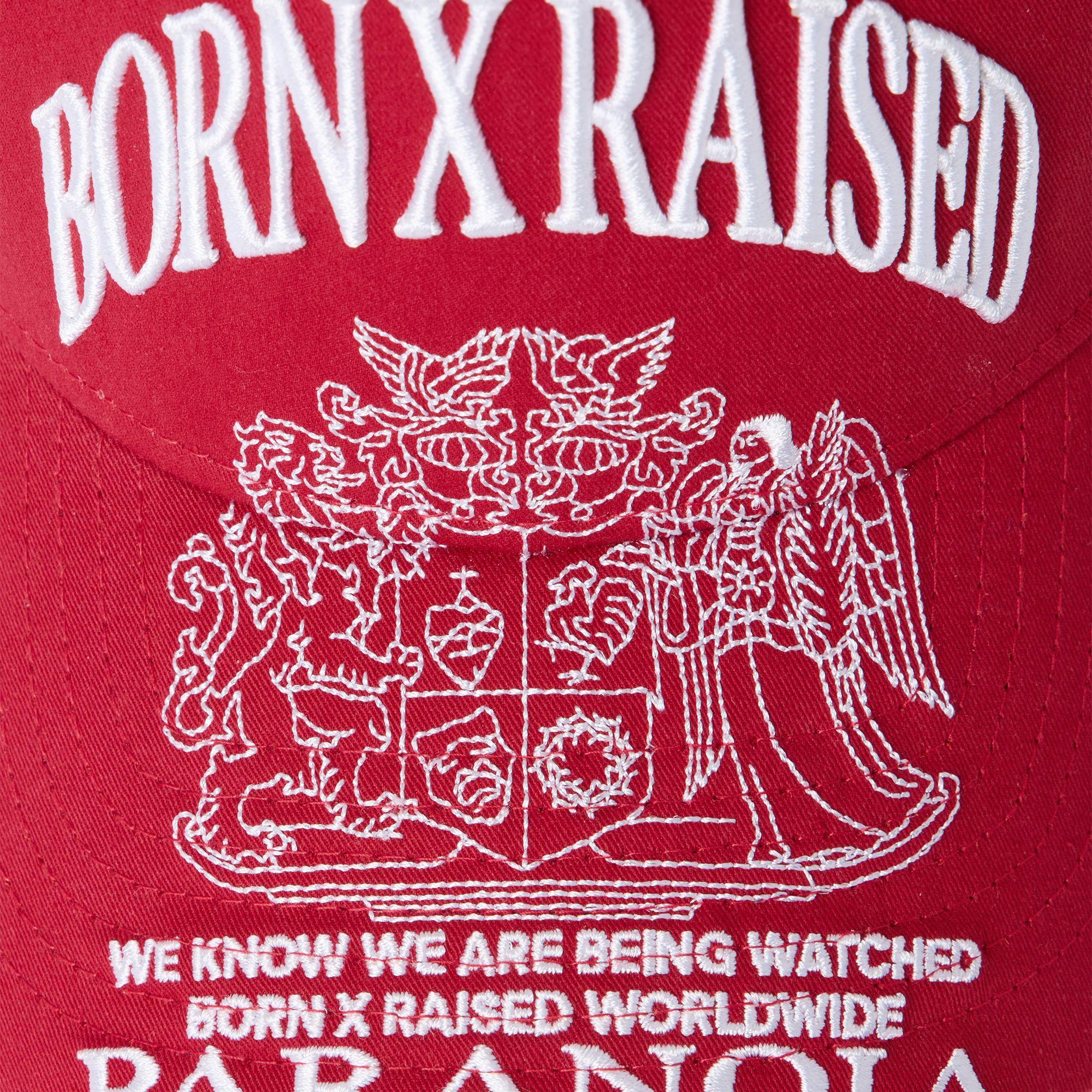 Born x Raised Paranoia Crest Snapback Cardinal