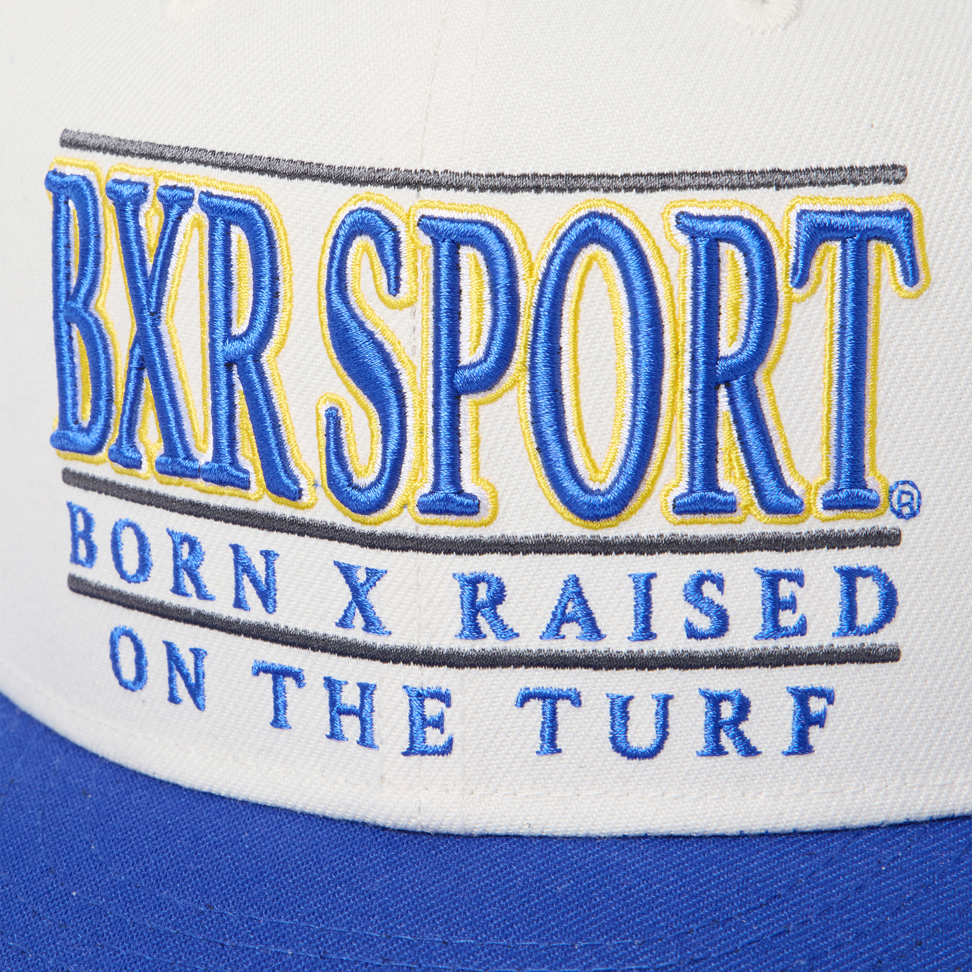 Born x Raised University Snapback Cream/Blue