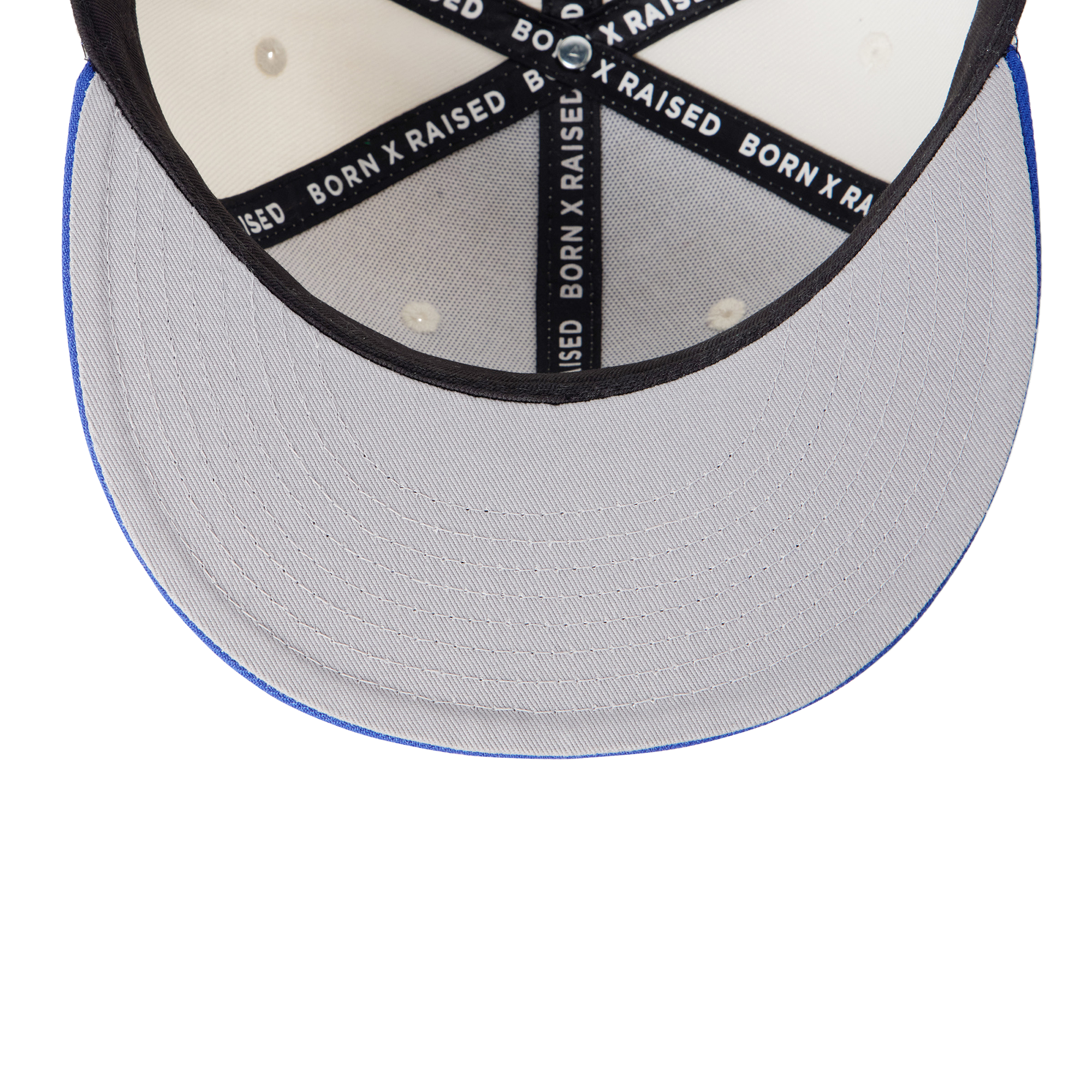 Born x Raised University Snapback Cream/Blue